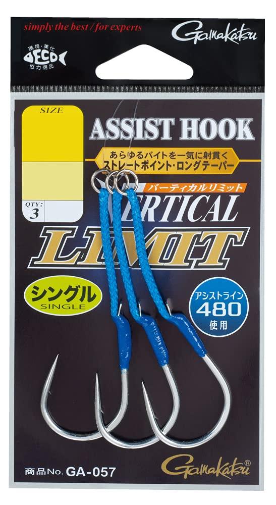 Gamakatsu Assist Hook GA057 Assist Vertical Limit Single Normal 3/0 #3/0