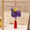 Zodiac Sheep Key Pendant Chinese Style Plush Toy Ornament Sheep Plush Doll  New Year Use