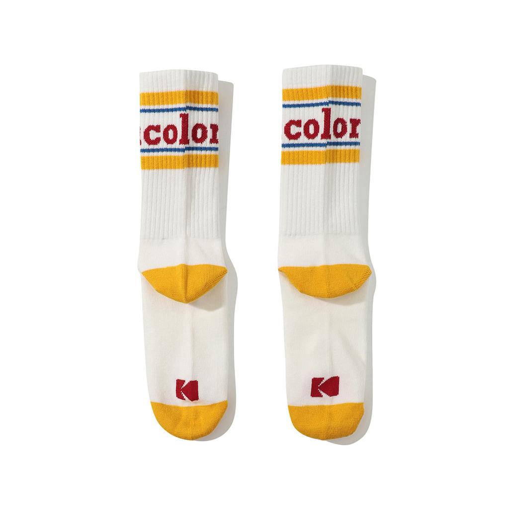 KODAK Color Crew Socks Yellow