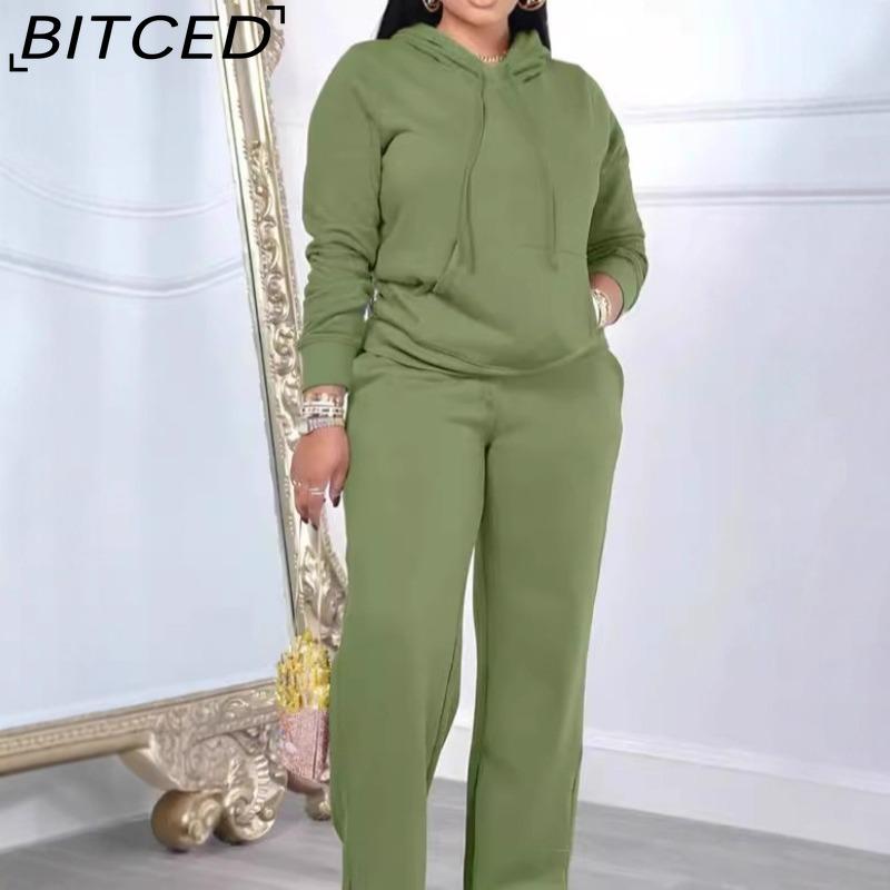 BITCED Herbst/Winter Damen Freizeit-Sweatshirt und Hosen Set