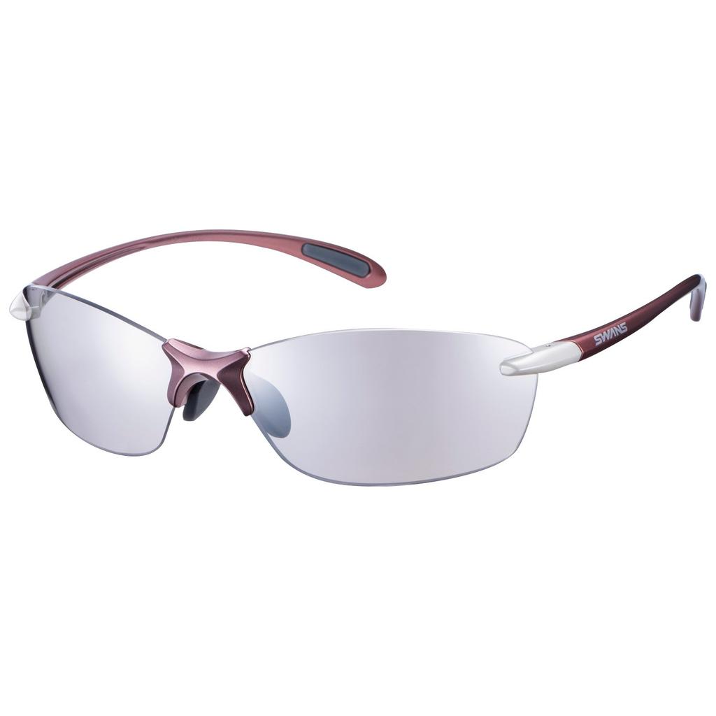 SWANS Airless Leaf Fit Mirror Lens Sports Sunglasses COP Coral Rose x Palladium Suitable for and Hiking SALF-0712 - Driving, Fishing, Running,
