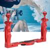 Ganzmetall Dual Handheld Handgriff Tauchlampe Halterung Unterwasser Sportkamera Halter