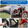 Universal Plastic Tire Valve Stem Caps with Rubber Ring Black Dustproof Air Valve Cover for Car Motorcycle Bike Wheel Tyre Valve Stems 1