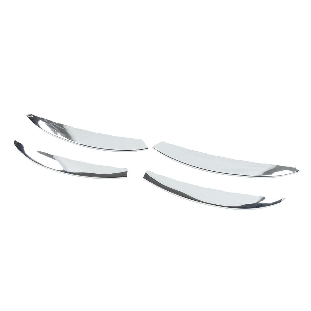 4 Pcs Front Fog Light Grille Trim Eyelid Eyebrow Wind Knife Strip Replacement for  ‑  C‑Class W206  06