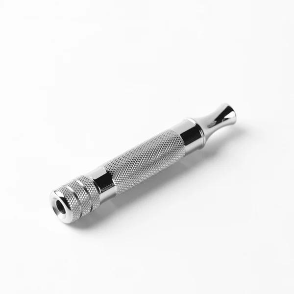 Yaqi Diagonaler Edelstahl-Sicherheitsrasierergriff 77 mm Grifflänge und 13 mm Durchmesser Bequemer rutschfester Griff Rasiererlebnis