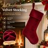 European Style Velvet Christmas Stocking 20 Inch Holiday Decor
