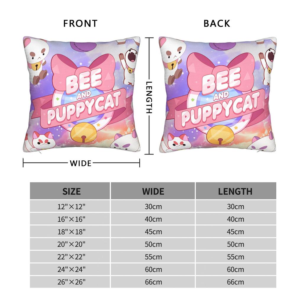 Pillow Case B-Bee And P-Puppycat Comfy Pillow Cover For Wedding Party Home Decor Vintage Pillowcases