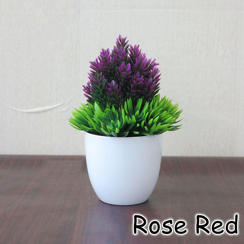 Wedding Desktop Ornament Christmas Plastic Plant Fake Potted Simulation Bonsai Artificial Flower