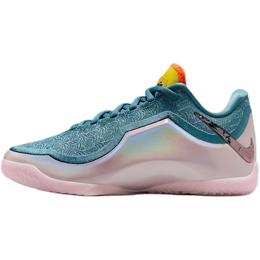 

Nike LeBron 23 GS Kids Basketball Shoes Smokey Blue Multi Color Lightening Total Orange Mint Foam IM9005-001 36