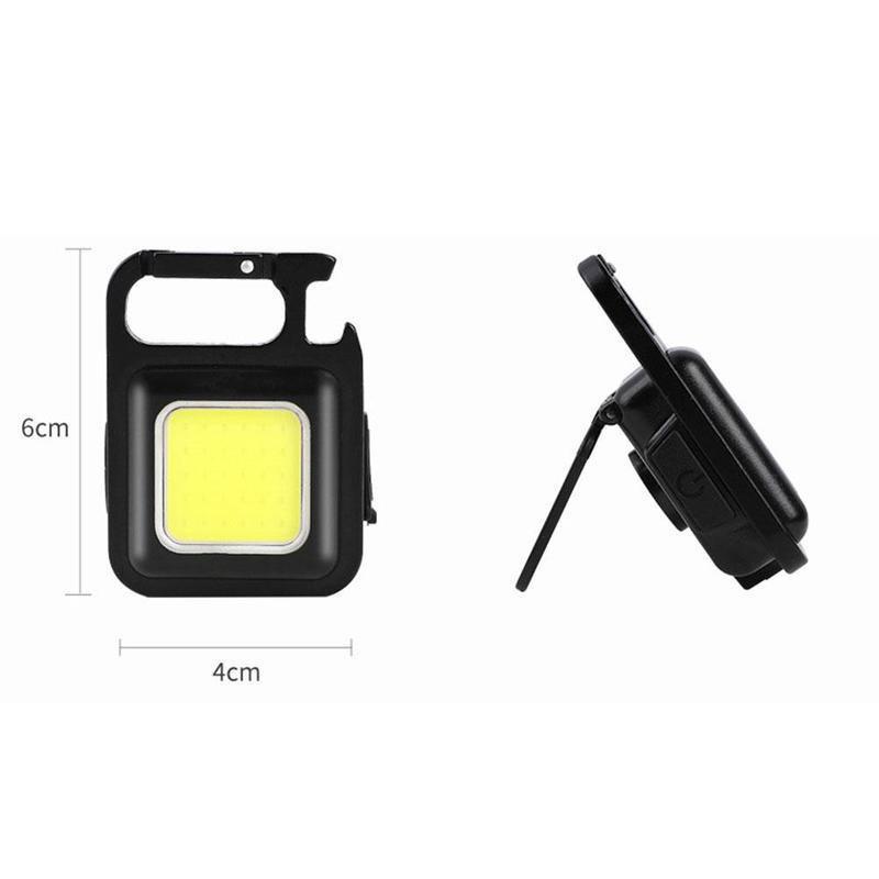 NOVÁ 2/1ks Mini LED svítilna Pracovní svítilna 4 režimy svícení 2000 lumenů přenosná kapesní svítilna Klíčenky USB dobíjecí venkovní kemping Malá svítilna