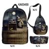 Timeless Trending Unique Funny DANDADAN 3D Designed 3pcs/Set Learner Student Bags Trip Computer Rucksack Meal Tote Pencil Pouch