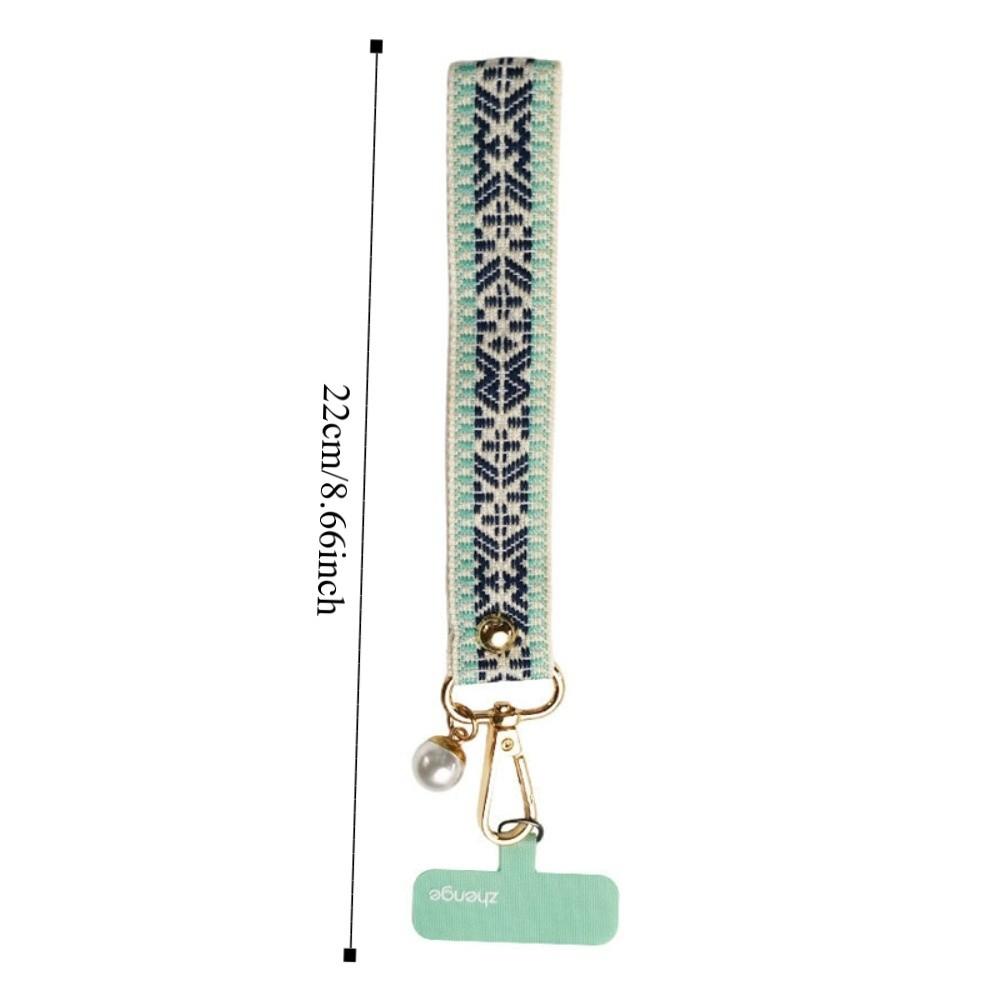 Retro Patterned Mobile Phone Strap Pearl Mobile Phone Lanyard  Mobile Phone Pendant