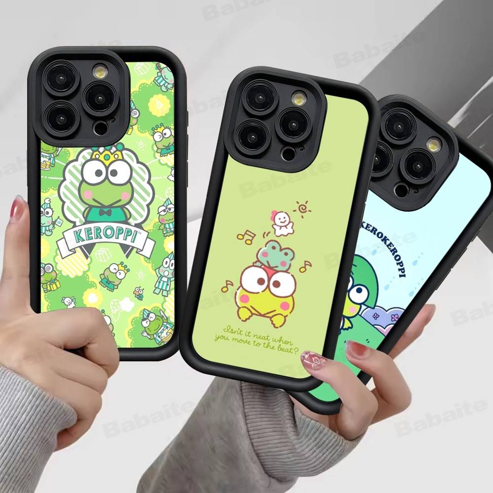 Cute Cartoon K-Keroppis Phone Case For IPhone 11 12 13 16 15 17 14 Pro Max Soft Funda Silicone Cover