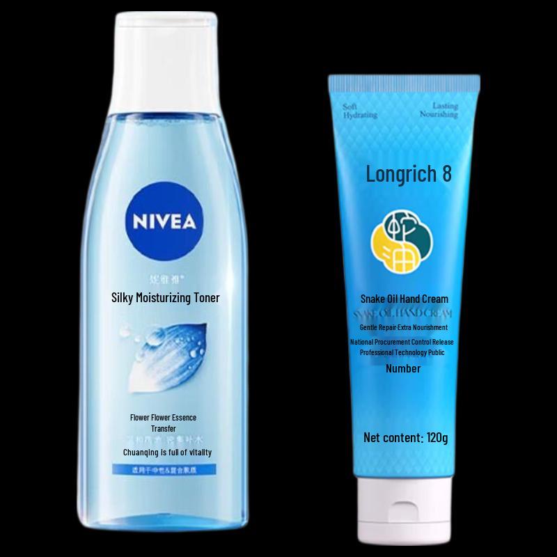 NIVEA Hydrating Toner & Longrich Snake Oil Hand Cream Set