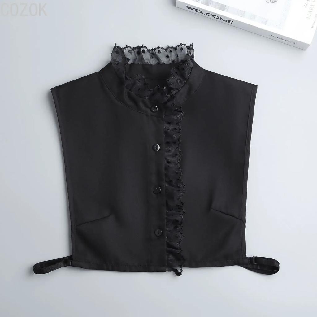 Girls Bowknots Lapel Shirt Detachable Collar Autumn Sweater Blouse Women Fake Collar Girls Removable Shirt Neck False Collar
