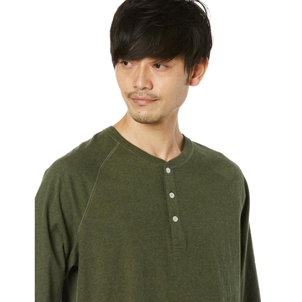 Amazon Essentials Men's Regular-Fit Long-Sleeve Henley Shirt Heather Olive XL