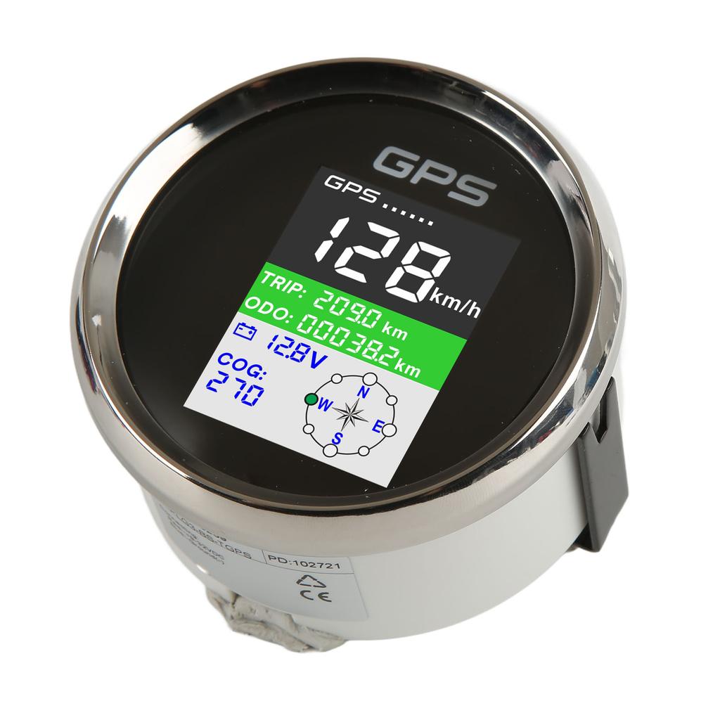 85mm GPS Speedometer Km H Knot MPH DC9‑32V TFT Screen IP67 Speed Gauge Universal for Cars Motorcycles Boats