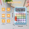 Cute Calculator, Calculator 2 Pieces 4.36.3in Desktop Calculator Large Display and Colorful Calculator Big Buttons, Standard Calculator 12 Digits,