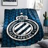 1 Pezzo Coperta in Flanella con Stampa Club Brugge K V, Alta Qualità Comoda per Tutte le Stagioni, Decorazione per la Casa, Calore e Comfort, Perfetta per Regali di Natale