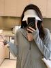 Women's Summer Ice Silk Sun Protection Jacket UPF50 Lightweight Anti-UV Hooded Coat
