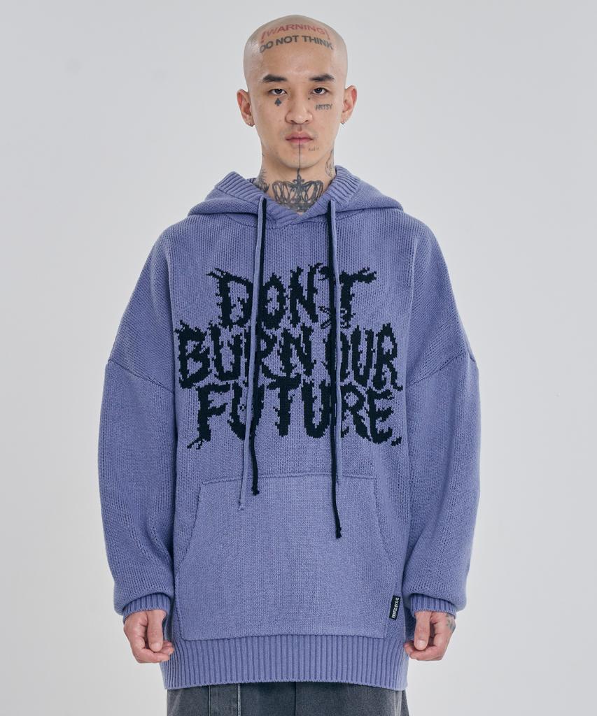 AJOBYAJO [Pba] Dbof Wool Knit Hoodie [Lilac]