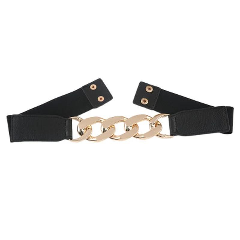 Fashion Chain Belt Elastic Metal Waist Belts for Women Ladies Coat Dress Belt Waistband