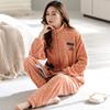 Pajamas Women'S Winter Coral Fleece Thickened Fleece Autumn And Winter Flannel Winter Thermal Loungewear