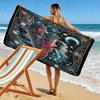 Magic School Fantastic Print Beach Towel, Large Soft Quick Dry Towel for Beach Camping Swimming