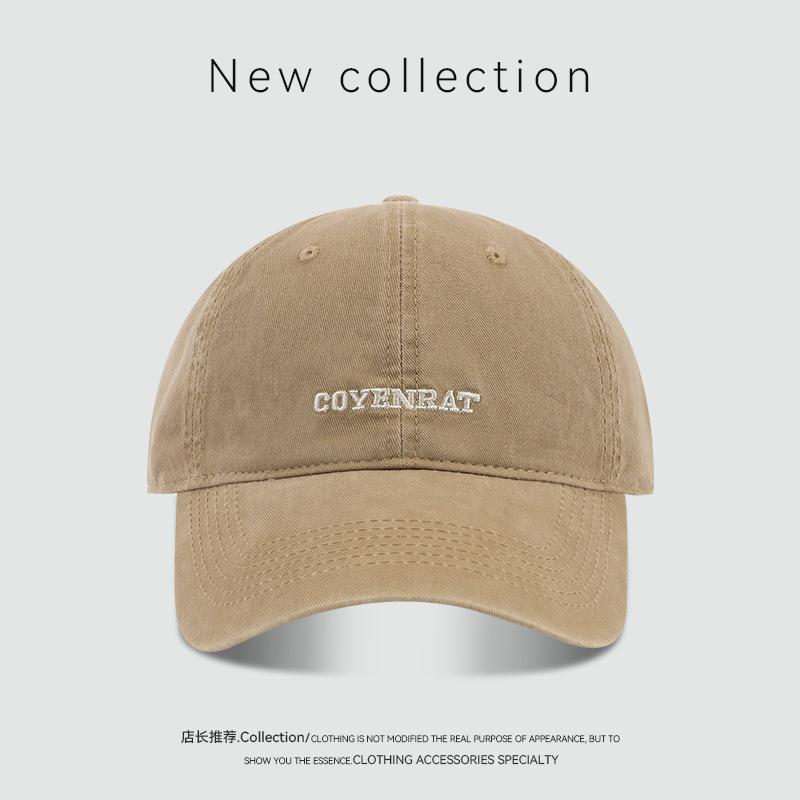 Stylish simple letter embroidery baseball cap street personality sunshade sun protection cap