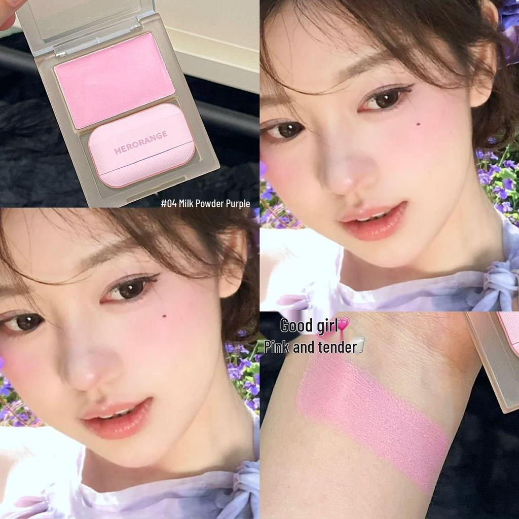 Bobo Milk Mist Vitality Blush: Natural Matte Korean Style for a Youthful Complexion.