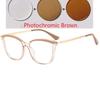 Champagne Cat Eye Prescription Glasses 0 -0.5 -0.75 To -6.0 Astigmatism Blue Light Blocking Women Minus Diopter Eyewear
