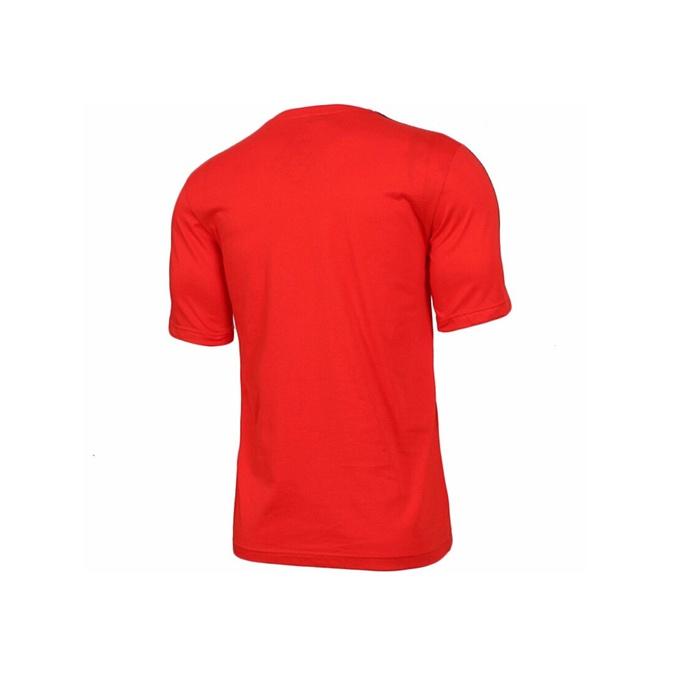 Adidas Classic 3-Stripes Training Sports Round Neck Short Sleeve T-Shirt Men Tops Red DU0444