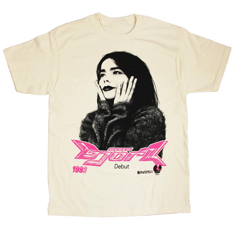 

Bjork Debut 1993 bEIGE Cotton 100% Size S To 4XL Unisex TShirt KK137 Unisex T-Shirt L