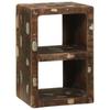 TV Stand Multicolored 36 X 30 X 54 Cm Solid Reclaimed Wood