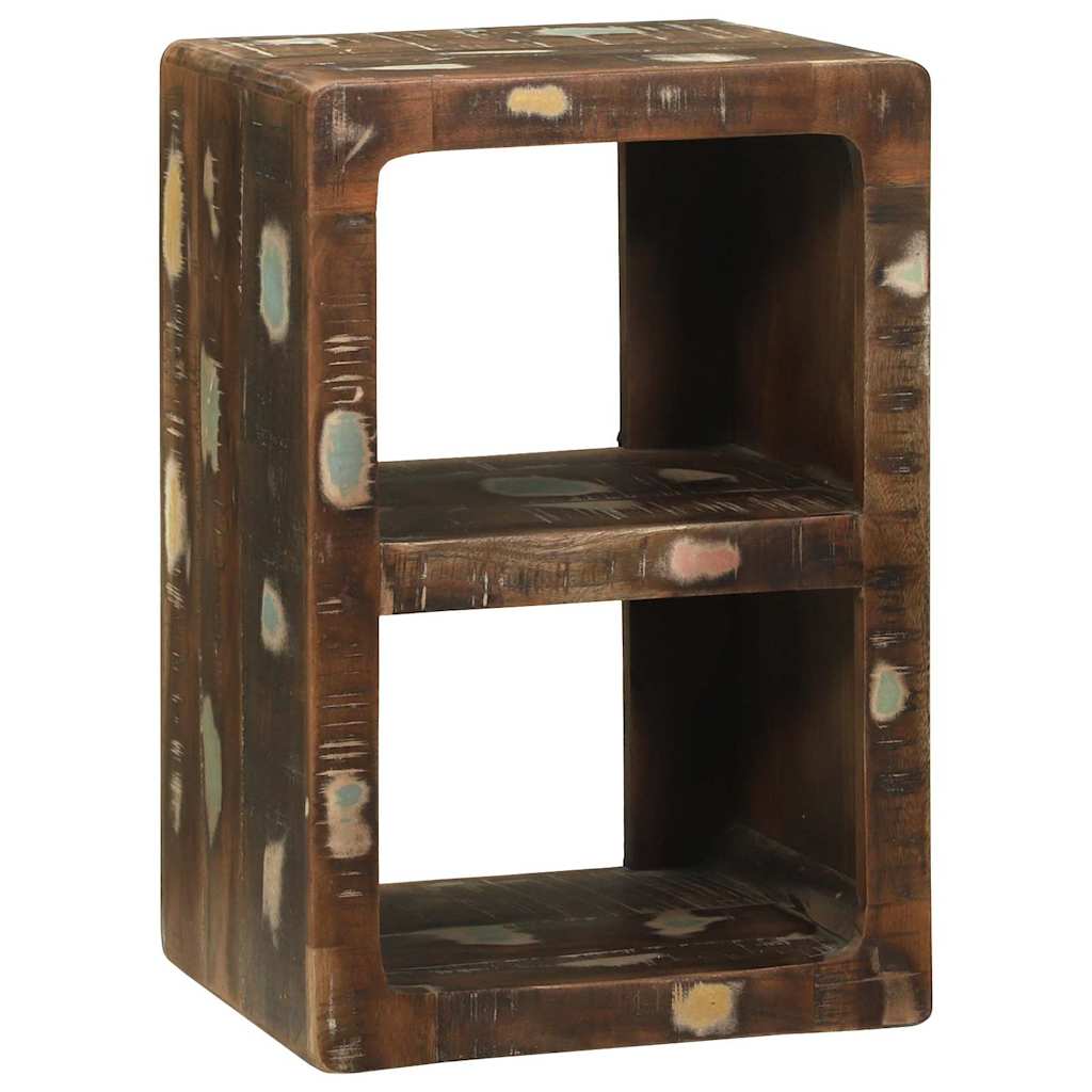 TV Stand Multicolored 36 X 30 X 54 Cm Solid Reclaimed Wood