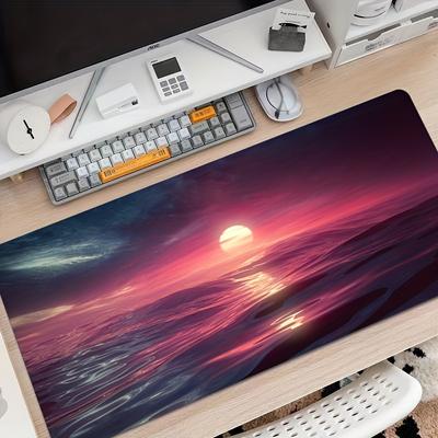 Wide Desk Mat Mouse Pad Gaming Cloth Surface Non Slip Rubber Base PC Laptop Keyboard Home Office Setup