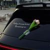 Car Flowers 3D Romantic Alphabet Letter Sticker Flower Car Accessories For Glass Window Automotive Vehicle Exterior Outdoor Home