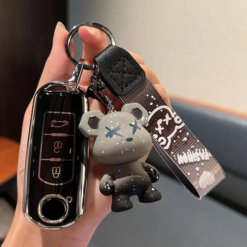 New Tpu Car Remote Key Case Cover For Mazda 2 3 6 Atenza Axela Demio CX-5 CX5 CX-3 CX7 CX-9 2015 2016 2017 2018 2019 Accessories