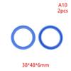 2Pcs PU Hydraulic Oil Seals with Single Lip Radial Shaft for Equipment Repair
