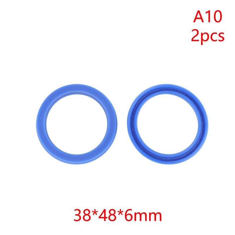 2Pcs PU Hydraulic Oil Seals with Single Lip Radial Shaft for Equipment Repair