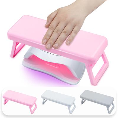 Nail Arm Rest Foldable Nail Hand Rest PU Leather Nail Pad Cushion Practical Nail Hand Pillow for Manicure Salon Use
