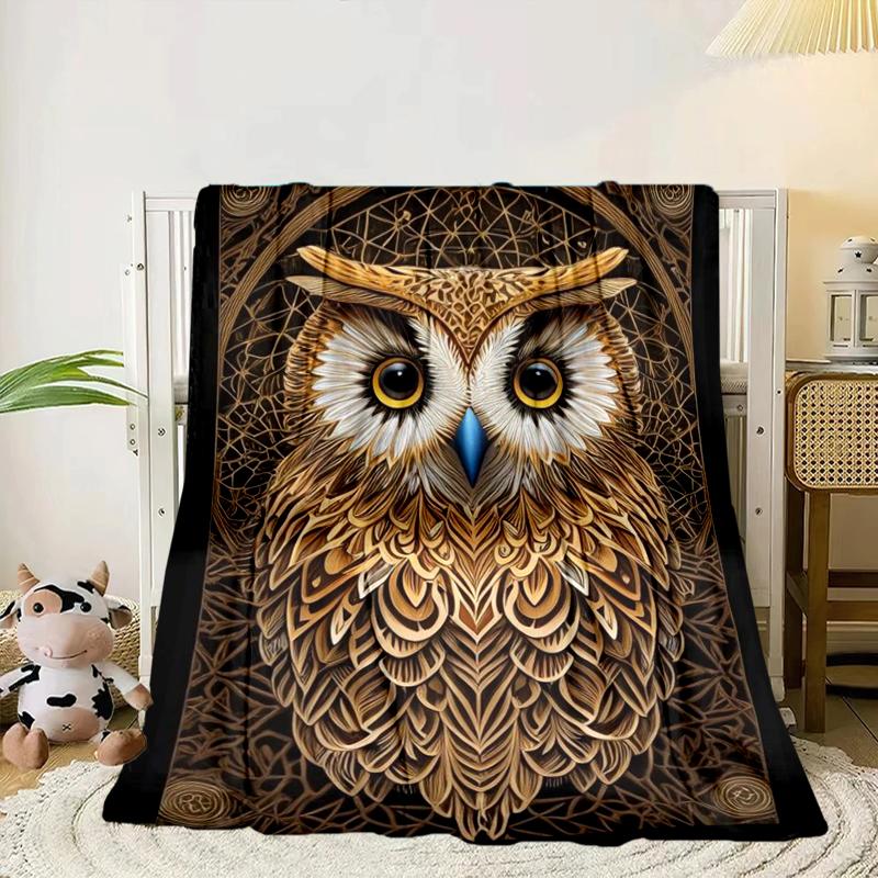 Mystical Forest Owl Blanket Flannel Blanket Throw Blanket Sofa Cover Blanket Soft Premium Blanket Picnic Blanket Tv Blanket Gifts