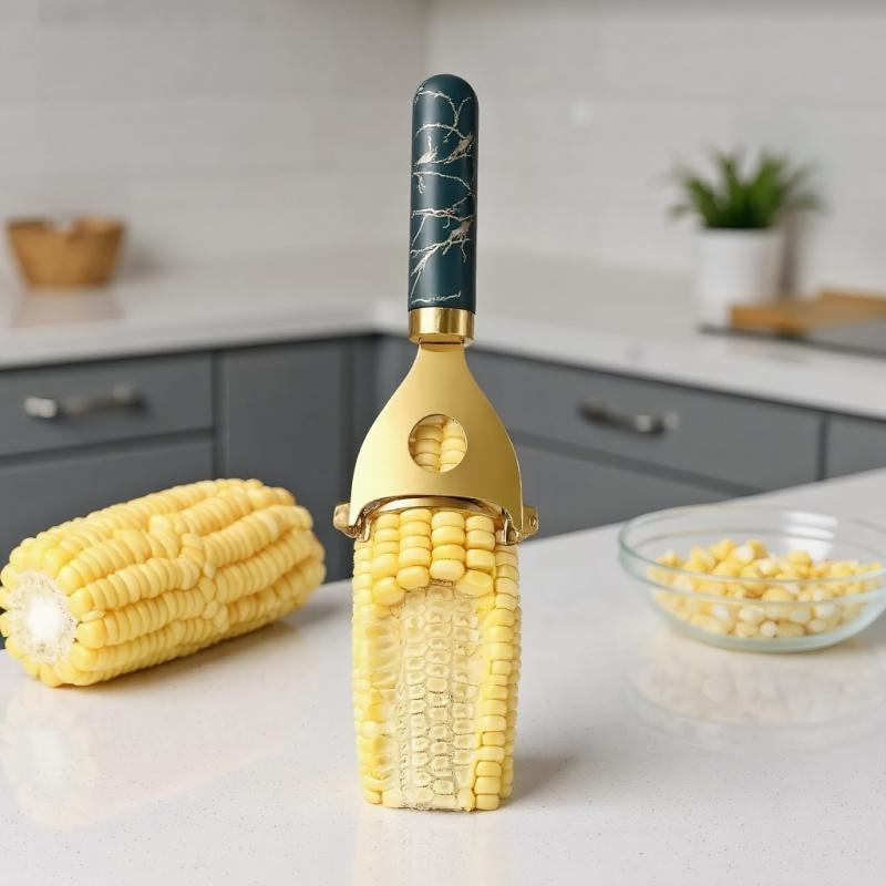 Kitchen Stainless Steel Manual Corn Threshing Tool1-2Creative Household Vegetable and Fruit Peeler Tool
