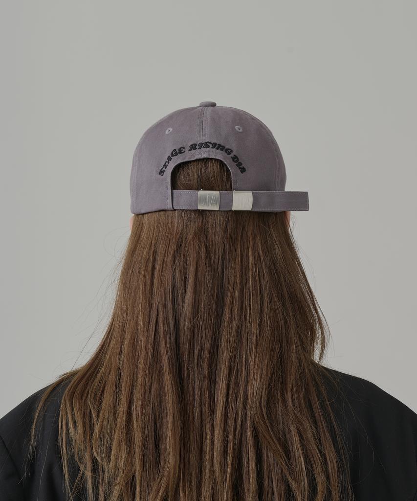 Seuteijial Volume Logo Washed Ball Cap [Gray]