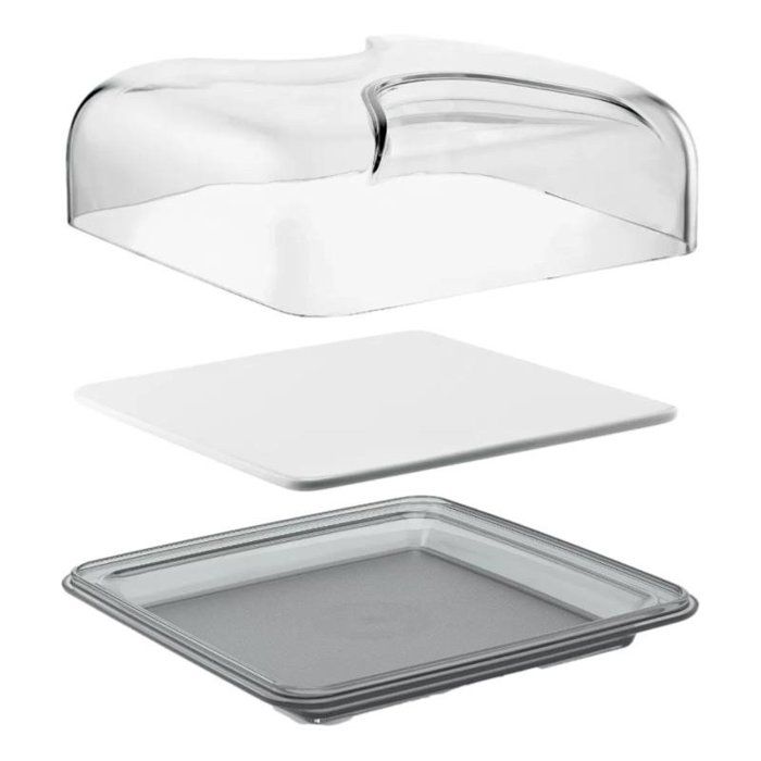 Cloche à fromage - guzzini - bolli - incolore - 25.5x25.5x11.5 cm - design elisabeth vidal