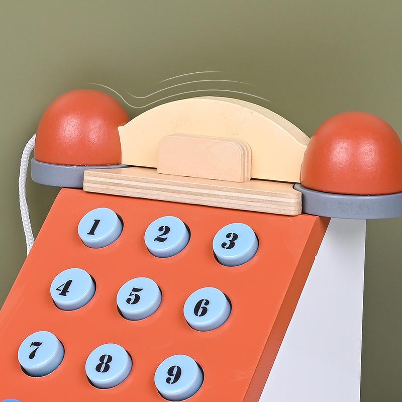 Children's Retro Telephone Play Toy Baby Early Education Parent-Child Interactive Game Digital Cognition