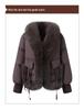 Women's Winter Slimming Cotton Jacket with Fur Collar - New 2025 Style for Middle-Aged and Elderly