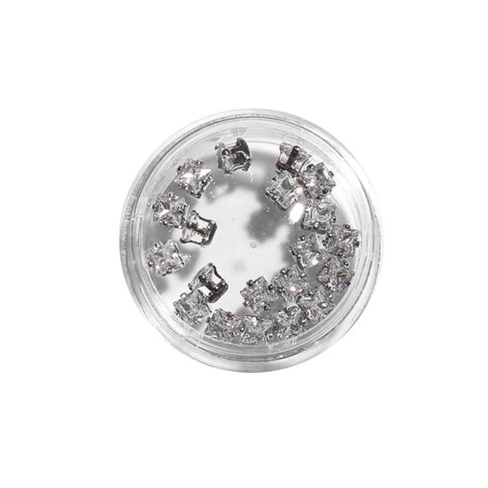 1 Opakowanie Dekoracji Paznokci Nierówny Kształt Odporny na Blaknięcie Cyrkon Błyszczący Znakomita Biżuteria do Paznokci 3D Wzory Manicure