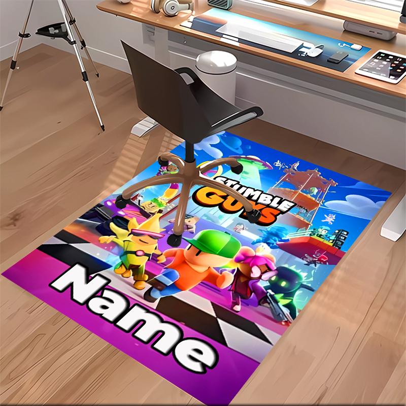 Custom personalization Stumble Guys Print Area Rug - Soft, Washable Non-Slip Indoor Mat,Living Room,Home&Office Decorative Rug