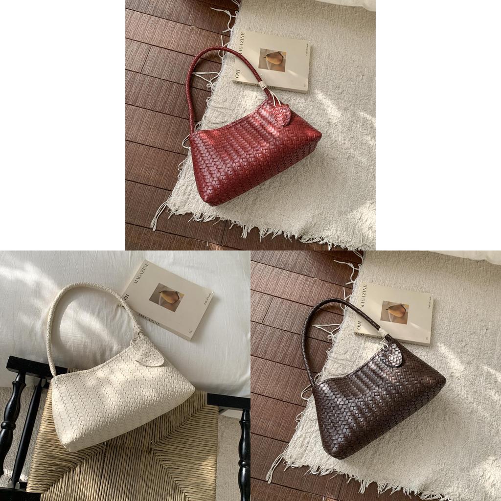 Ladies Elegant Soft Crossbody Bag With Woven Details For Urban Style Looks